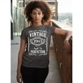 thumbnail image 2 of 40th Birthday VINTAGE 1983 Women's T-shirt, XL, Charcoal, 2 of 3