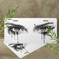thumbnail image 4 of 1 Pcs Durable License Plate Covers & Frames, Dripping Ink Eyes For Decorative Front, Waterproof For Decoration Aluminum License Plate Covers & Frames Cover For Men Women, 12" X 6", 4 of 6