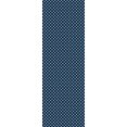 thumbnail image 2 of Aspen Brands RUG8B26 Tapis Élégant Design Croix 2 x 6 Pieds - Bleu & Blanc, 2 of 2