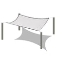 thumbnail image 5 of White Breathable Sunblock Mesh, Outdoor Sun Shade Cloth for Garden, Patio, Balcony, Plants & Greenhouse Protection, 5 of 8