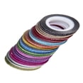 thumbnail image 3 of 52 Rolls Frosted Nail Art Line Sticker Tape Manicure DIY Tool for Women Lady (Mixed Color), 3 of 7