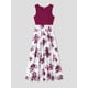 thumbnail image 3 of PatPat Mamá Y Yo Vestidos De Tanque Con Panel Floral, Ropa Casual Para Bebés, Niños Y Mujeres Para Vacaciones De Verano Y Actividades Familiares, 3 of 4