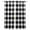 black, variant on Black White Plaid Kitchen Curtains Farmhouse Modern Art Checkered Cafe Short Curtains for Bathroom Blackout Window Curtain Grommet Small Window Treatment Tier Drapes for Bedroom Living Room 52"x45"x2