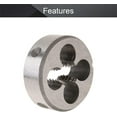 thumbnail image 3 of HUGFEGWE 3/8-16 Round Thread Die, Machine Thread Right Hand Machine Thread Die, Alloy Tool Steel CJB91-23421, 3 of 7