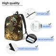 thumbnail image 4 of Yiaed Dinosaur Bald Eagle Print Backpack, Premium Laptop Backpack, Travel Backpack for Women, Lightweight Backpacks, Comfortable Back Pack-Medium, 4 of 7