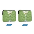 thumbnail image 7 of FORMRS 13-13.3 inch Laptop Sleeve Case Soft Carrying Quilted Computer Bag Cover, Green Martini Glass, 7 of 7