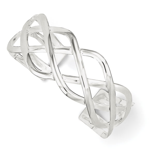 Sterling Silver Bangle (Weight: 26.43 Grams, Length: Inches)