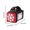 thumbnail image 2 of Clearance! JMYHOAM Camping Tools and Gadgets Rechargeable Strong Light Portable Lamp Household Outdoor Red Light Multi-function High-power Led Emergency Searchlight Outdoor Activities, 2 of 7