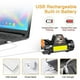 thumbnail image 2 of Juego de 2 potentes faros delanteros con batería integrada 18650 Q5 + faro LED COB, luz frontal recargable por USB, luz frontal impermeable, 2 of 5