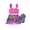 #01-Red, variant on Toddler Swimsuit Girl 5T, Girl Swimsuit Three Piece Girls Rash Guard Quick Dry Girls Ruffle Swimwear Tropical Beach Bathing Suit