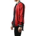 thumbnail image 5 of Ma Croix Mens Track Bomber Jacket Full Zip Lightweight Casual Stretch Slim Fit, 5 of 7