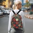 thumbnail image 7 of FORMRS Mini Backpack Purse for Women Travel Daypack Casual Shoulder Bag, Dark Tartan Pattern, 7 of 7