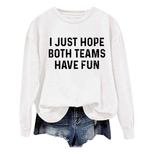 WEAIXIMIUNG Chandails en Molleton Col Rond Femmes Graphique Plage Noël Oversize Femmes Manches Longues Chandails en Molleton Col Rond Imprimé Lettre Léger Ample Chandails en Molleton Blouse Top