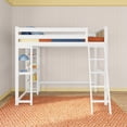 thumbnail image 2 of Scandinavian High Loft w/ Side Desk & Shelves, White/Blonde, 2 of 10