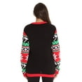 thumbnail image 4 of #followme Womens Ugly Christmas Sweater - Sweaters for Women (Black - Season, XX-Large), 4 of 4