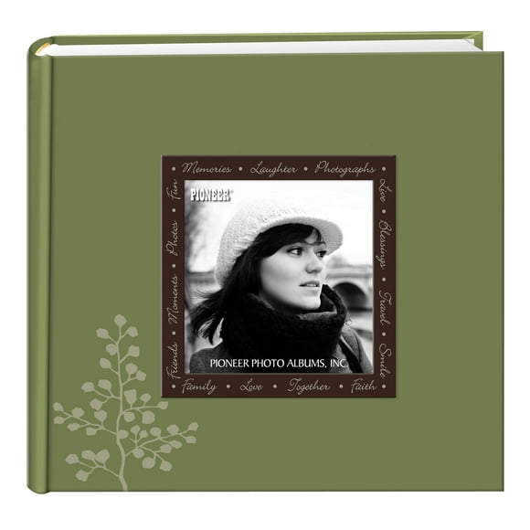 Pioneer Album Photo avec Couverture à Cadre Surélevé de Designer, Feuilles