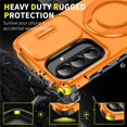 thumbnail image 6 of for Samsung Galaxy A36 5G/A56 5G/A37 5G Case, Military Grade Shockproof Bumper Rugged Rotating Stand Ring Holder Anti-Scratch Magnetic Cover Compatible with Car Mount Case,Orange, 6 of 10