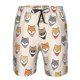 thumbnail image 3 of Fotbe Shiba Head Face Trajes de Baño Estampados para Hombre, Shorts de Verano de Secado Rápido, Ropa de Playa, Bañadores-X-Large, 3 of 6
