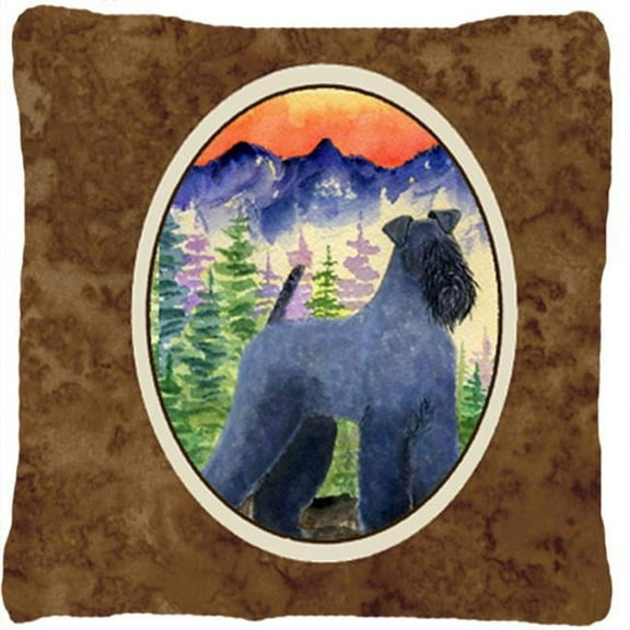 Kerry Blue Terrier Decorative Indoor & Outdoor Fabric Pillow