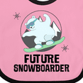 thumbnail image 4 of Inktastic Snowboarding Future Snowboarder Childs Boys or Girls Baby Bib, 4 of 4