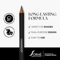 thumbnail image 4 of Sorme Cosmetics Defining Waterproof Eyebrow Pencil, Ultra-Fine Pencil Draws Tiny Brow Hairs and Fills in Sparse Areas, Dual Purpose with Brush, Rich Brown (Pack of 1, 0.04oz)., 4 of 6