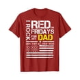 thumbnail image 1 of Cadeau Militaire du Vendredi Rouge pour Mon Père T-Shirt Rouge - Blanc - m, 1 of 4