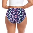 thumbnail image 3 of Womens Underwear bright Leopard navyblue Cuteness No Show Seamless Underwear for Women, Soft Stretch Women's Panties, Hipster Ladies Panties Bikini Underwear Briefs, 3 of 6