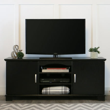 Walker Edison Black Tv Stand For Tvs Up To 65 Multiple Colors Walker Edison Black Tv Stand For Tvs Up To 65 Multiple Colors