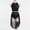 Black, variant on IBTOM CASTLE Women Lyrical Dance Costume Halter Floral Sequins Crop Top High-Low Skirt with Briefs Adult Contemporary Dance Dress Blue