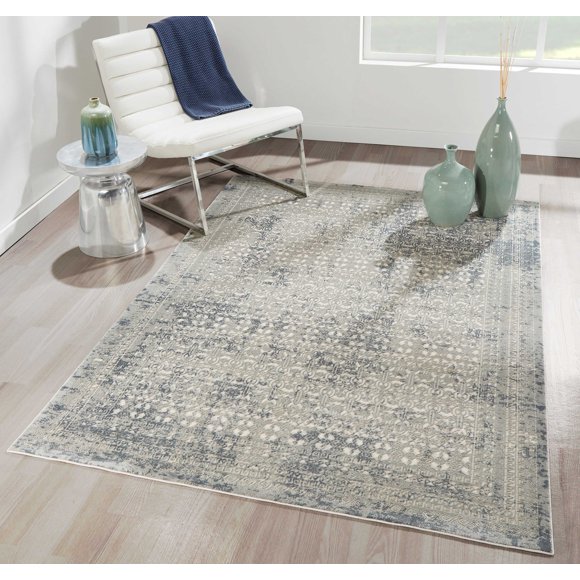ECARPET Mabel Traditional Area Rug for Living Room, Bedroom, Dining Room, Entrance, Hallway and More.
