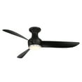 thumbnail image 2 of Corona 52" Brushed Nickel/Matte Black Dimmable LED Smart Flush Mount Ceiling Fan with Remote Control, 2 of 7