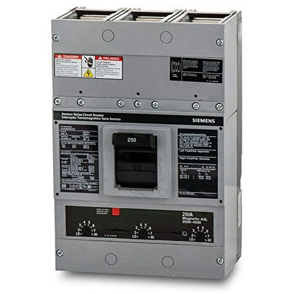 Siemens HJXD63B250 3 Pole 250 Amp 600v 65kA Sentron Circuit Breaker HJXD