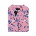 thumbnail image 3 of Womens Ladies Fleece PJ Pajama Set Butterfly Pink Size XL, 3 of 5