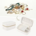 thumbnail image 2 of Unique Bargains Portable PU Leather Jewelry Box Mini Organizer White, 2 of 7