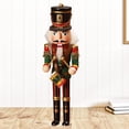 thumbnail image 1 of Muñeco de cascanueces de madera de 12 ", figuras de Navidad, juguete, escritorio, decoración de mesa, regalo Tambor Baoblaze soldado cascanueces, 1 of 8