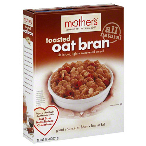 Mother's Toasted Oat Bran Cereal, 12.5 oz, (Pack of 6)