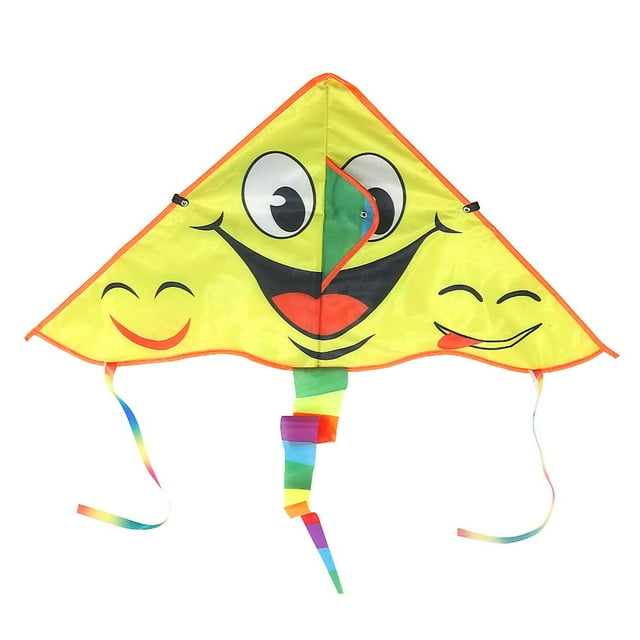 Cartoon Smile Pattern Toy - Portable Triangle Shape, Ideal For Family Outdoor Play
