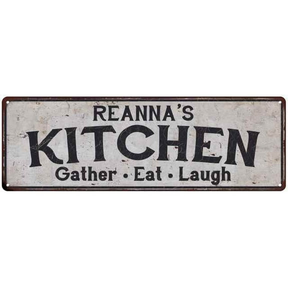 REANNA's Kitchen Gift Rustic Chic Decor Gift 6x18 Sign 206180051608