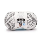 Bernat® Baby blanket™ #6 Super Bulky Polyester Yarn, Dapple gray 10.5oz/300g 220 Yd (2pk)