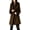 Brown, variant on FUNING Women's Warm Double Breasted Wool Pea Coat Trench Coat Jacket with Hood