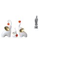 thumbnail image 1 of Esculturas De Familia De Elefantes Y Estatua De Guan Yin, Adorno De Piedra, Colección Feng Shui Para Escritorio, Sala De Estar, Dormitorio, Decoración De Gabinetes., 1 of 8