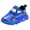 Blue, variant on Karoyedx Boys Running Shoes Toddler Boys Girls Light Up Shoes LED Flashing Lightweight Mesh Breathable Adorable Running Sneakers for Toddler and Little Kid Blue Size,5.5