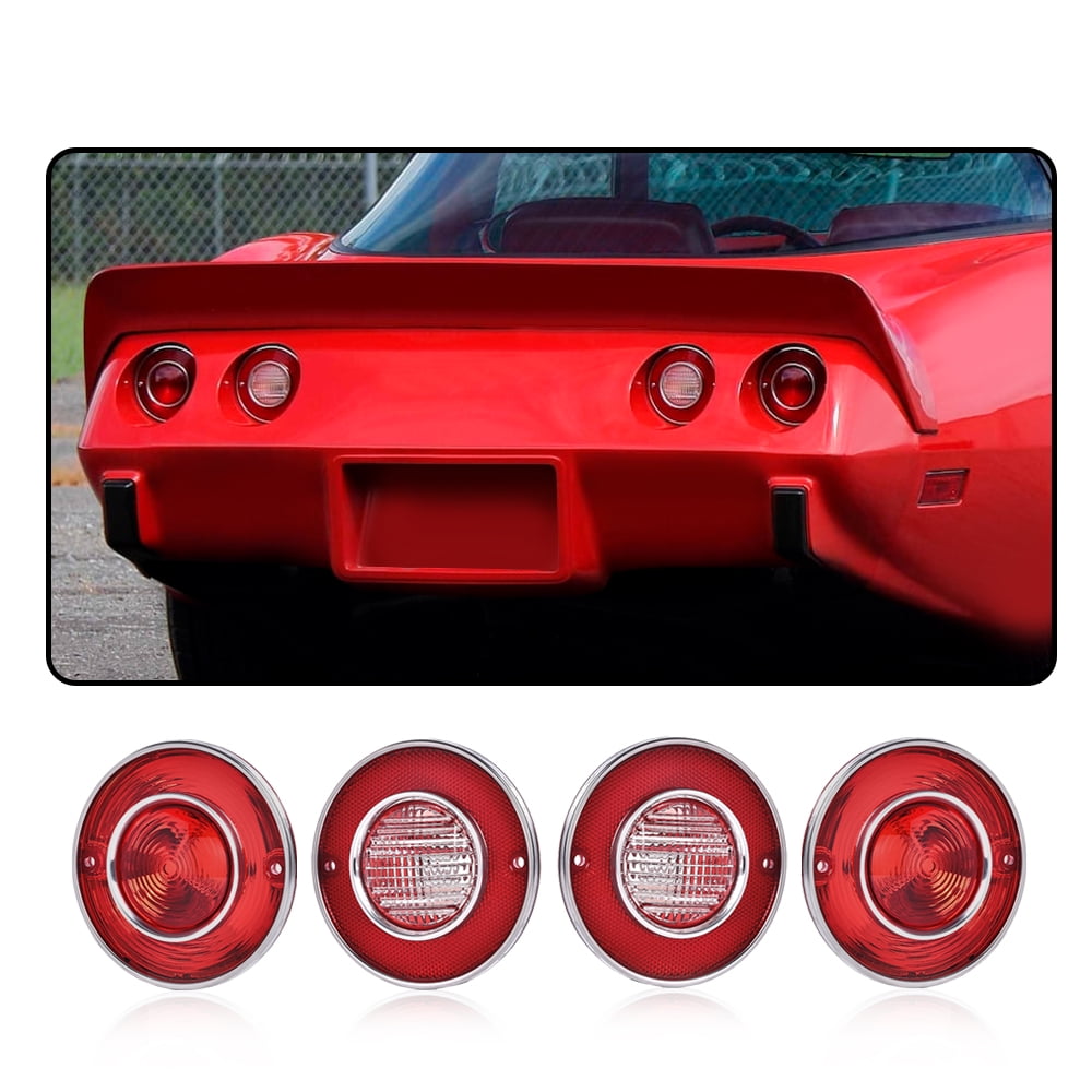 PIT66 Tail Lights+ Backup Lights Fit for Chevy Corvette 1975-1979