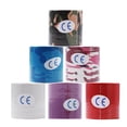thumbnail image 4 of Toystoory Cinta muscular elástica de algodón, vendaje deportivo, vendaje portátil, cinta de autosoporte portátil Gimnasios en casa camuflaje azul 10cm Toystoory OD001037-06, 4 of 6