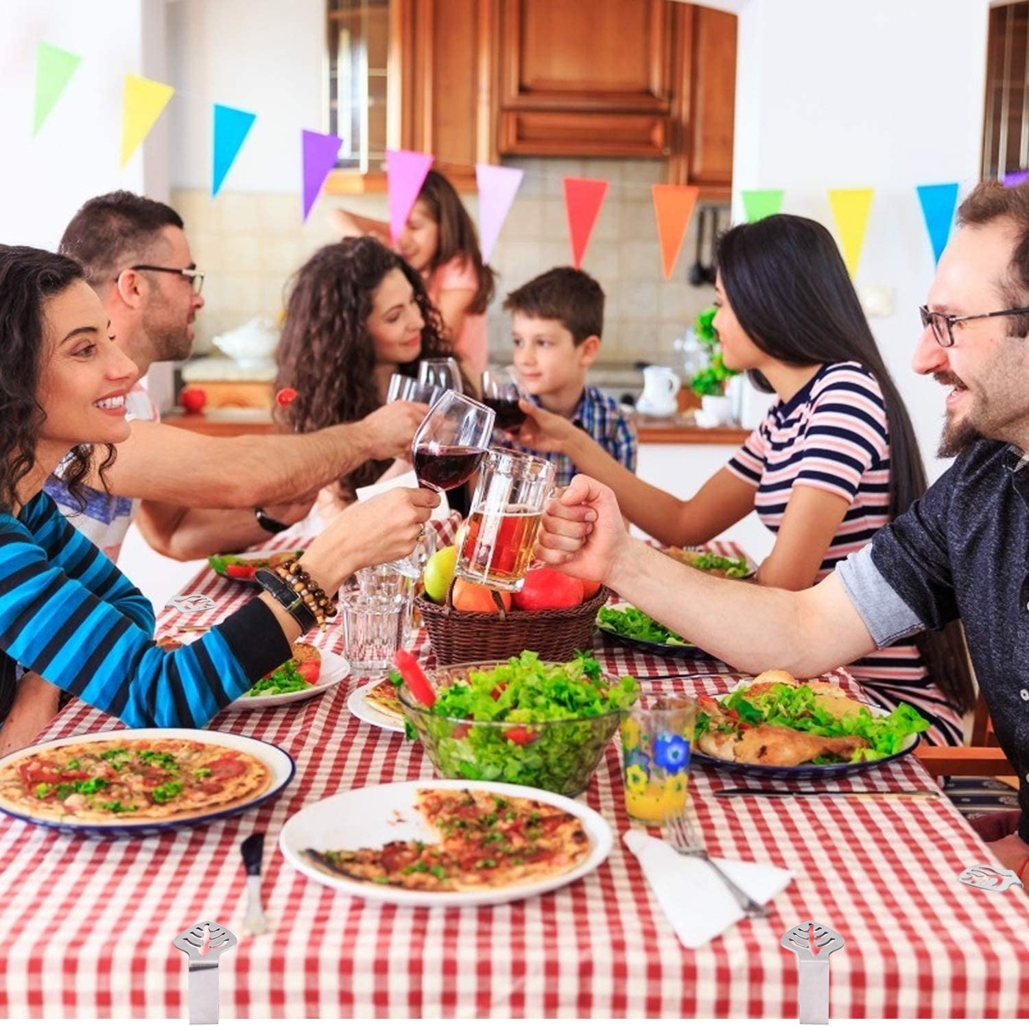 12 Pack Tablecloth Clips Heavy Duty Picnic Table Clips, Stainless