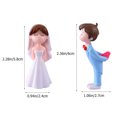 thumbnail image 2 of Toyvian Plastic Bride and Groom Sculptures Perfect Engagement Gift for Home Decor, 2 of 8