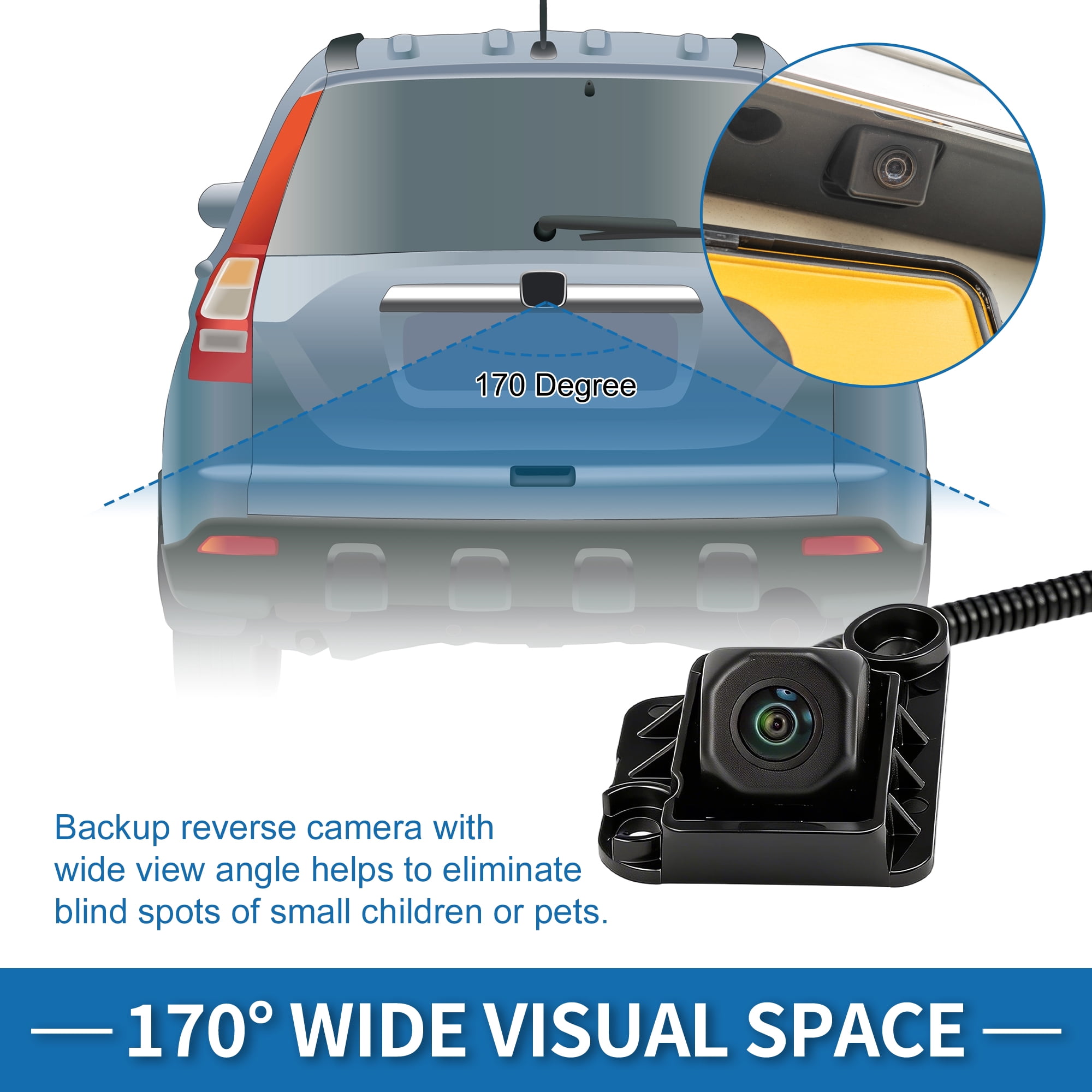 Unique Bargains Rear View Camera for Toyota Tacoma 2016 2017 Park Assist Backup Camera
