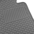 thumbnail image 5 of Ikon Motorsports Floor Mats Compatible With 2006-2011 Honda Civic Sedan 4-Door, Gray Latex All Weather Car Auto Front Rear Carpets Liner 3PC Set Protector, 5 of 9