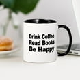 thumbnail image 3 of CafePress - Drink Coffee,Read Books,Be Happy 2 Mugs - 11 oz Ceramic Mug - Novelty Coffee Tea Cup, 3 of 4