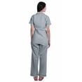thumbnail image 4 of Moomaya Printed Short Sleeve Pajama Set For Women Printed Button Up Sleep Shirt, 4 of 6